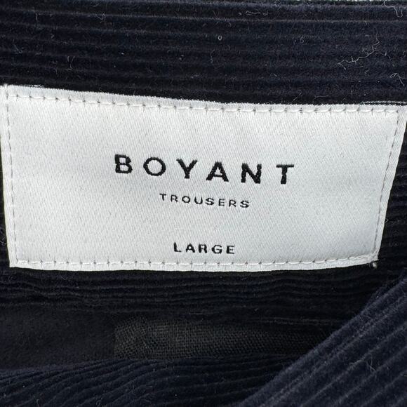 Boyant trousers men's L First Cut straight buckle pleated cuffed corduroy pants - Picture 9 of 11